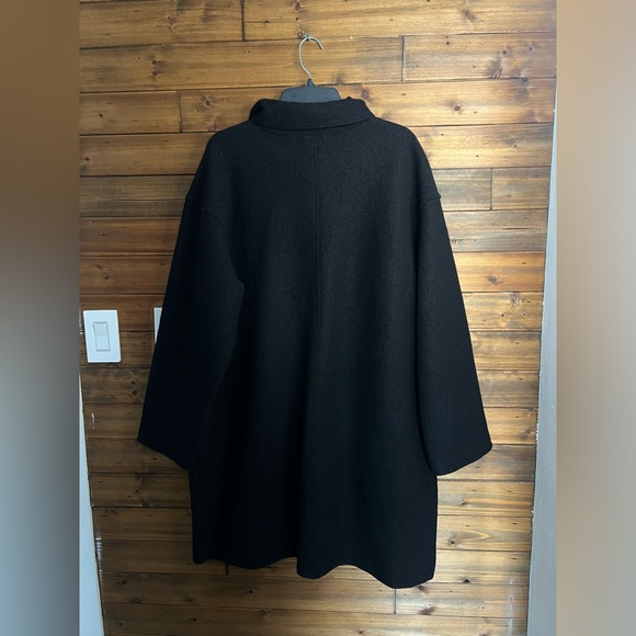 Geiger woman’s boiled wool coat black size 44 /large US - Picture 6 of 10
